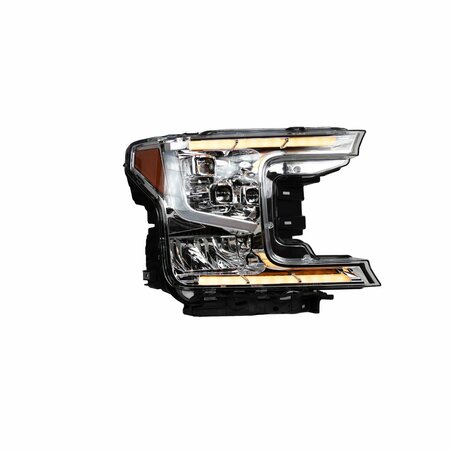 RENEGADE Ultra High Performanceled Headlights - Chrome/Clear For Oem Halogen Type Use CHRNG0671-C-SQ